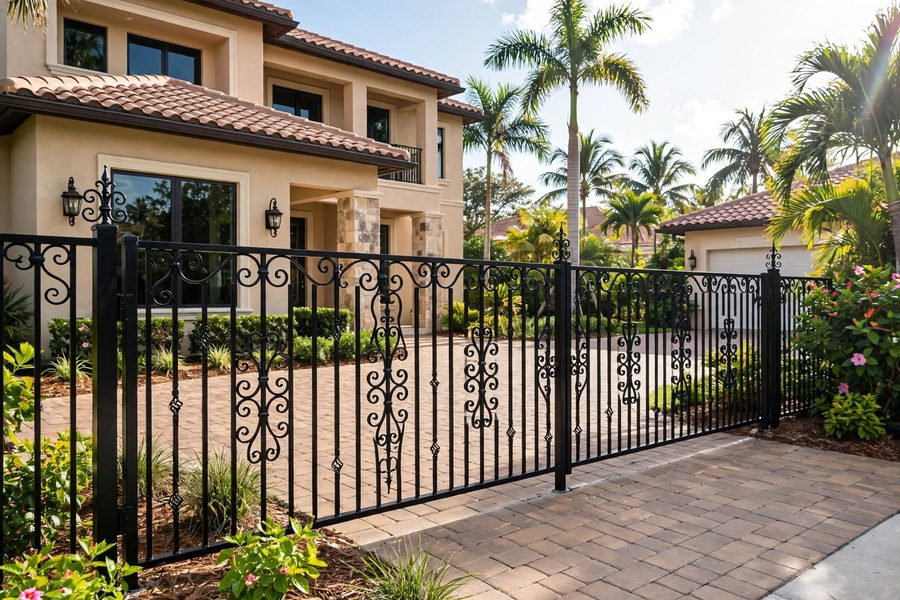 Wrought Iron and Custom Steel Fencing example